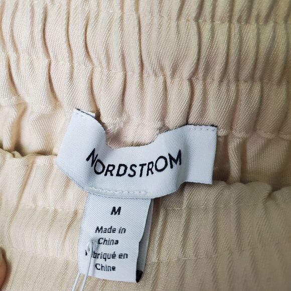 Nordstrom Beige Cargo Pocket Skirt Drawstring Waist Size Medium - Picture 6 of 7